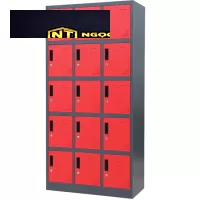 Tủ locker- Tủ sắt để đồ locker sơn tĩnh điện có 18 khoang 18C3K sơn Màu
